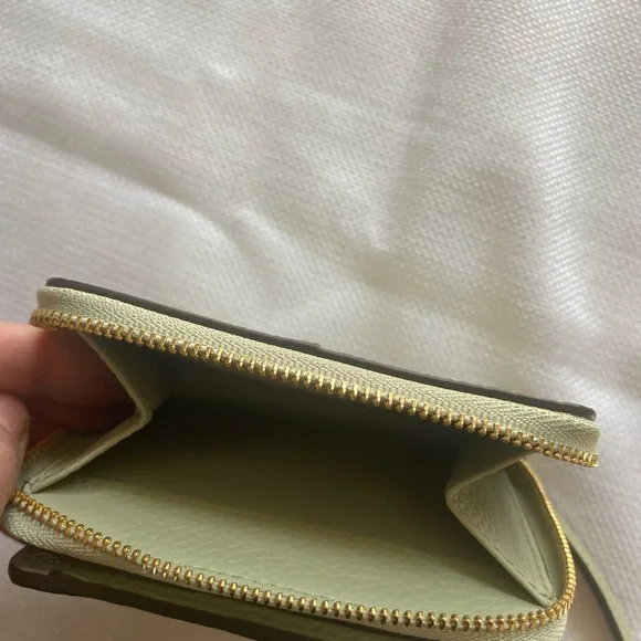 Tory Burch light green (Pine Frost) Crossbody Bag with matching wallet - Picture 3 of 16